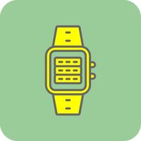 Server Filled Yellow Icon vector