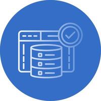 Server Flat Bubble Icon vector