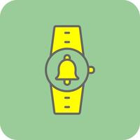 Notification Filled Yellow Icon vector