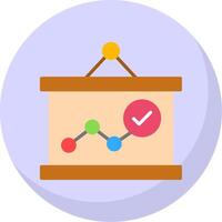 Presentation Flat Bubble Icon vector