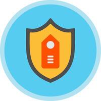 Brand Protection Flat Multi Circle Icon vector