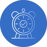 Alarm Flat Bubble Icon vector