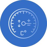 Gauge Flat Bubble Icon vector