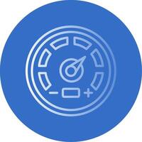 Gauge Flat Bubble Icon vector