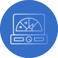 Gauge Flat Bubble Icon vector