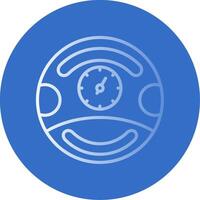 Gauge Flat Bubble Icon vector
