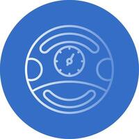 Gauge Flat Bubble Icon vector