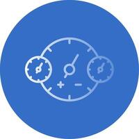 Clocks Flat Bubble Icon vector