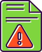 Documents filled Design Icon vector