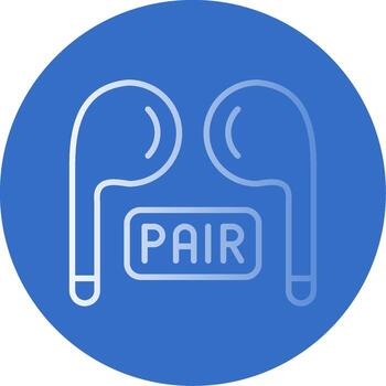 emparejamiento plano burbuja icono vector