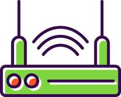 Router Device filled Design Icon vector