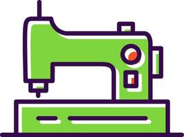 Sewing Machine filled Design Icon vector