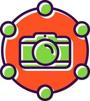 Camera filled Design Icon vector