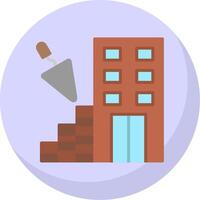 Construction Flat Bubble Icon vector