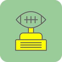 Football Filled Yellow Icon vector