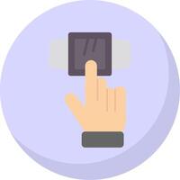 Smartwatch Flat Bubble Icon vector