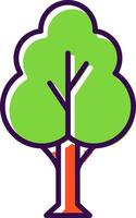 Tree filled Design Icon vector
