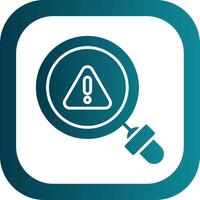 Magnifying Glass Filled Yellow Icon vector