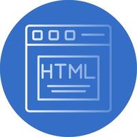 Html Flat Bubble Icon vector