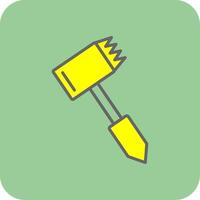 Tenderizer Filled Yellow Icon vector