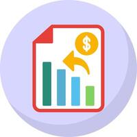 Analytics Flat Bubble Icon vector