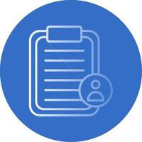 Tasks Flat Bubble Icon vector