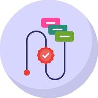 Workflow Flat Bubble Icon vector