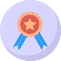 Medal Flat Bubble Icon vector