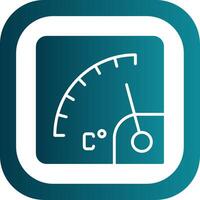 Gauge Filled Yellow Icon vector