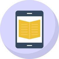 Ebook Flat Bubble Icon vector