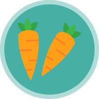 Carrots Flat Multi Circle Icon vector