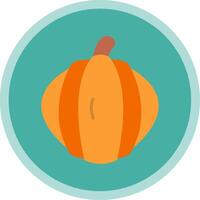 calabaza plano multi circulo icono vector
