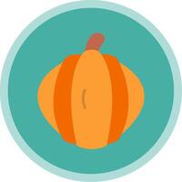 Pumpkin Flat Multi Circle Icon vector