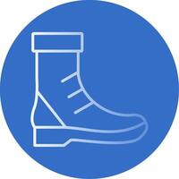 bota plano burbuja icono vector