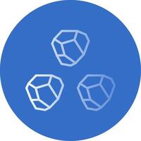 Boulder Flat Bubble Icon vector