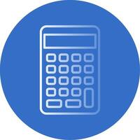 Calculator Flat Bubble Icon vector