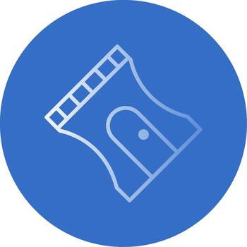 Sharpener Flat Bubble Icon vector