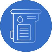 Cartridge Flat Bubble Icon vector