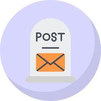 Post It Flat Bubble Icon vector