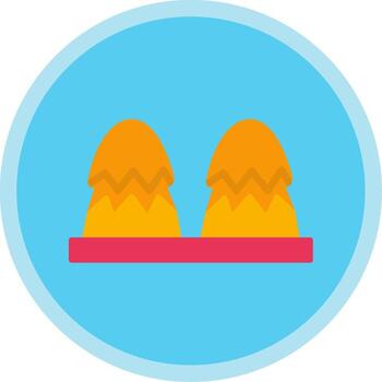 heno apilar plano multi circulo icono vector