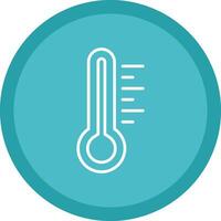 Thermometer Line Multi Circle Icon vector