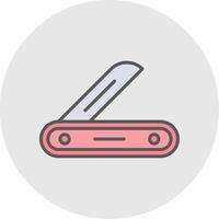 Multitool Line Filled Light Icon vector