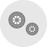 Tires Line Filled Light Icon vector