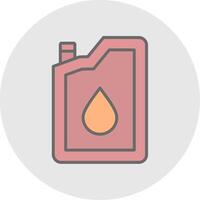 Oil Change Line Filled Light Icon vector