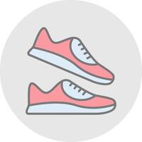 Jogger Line Filled Light Icon vector