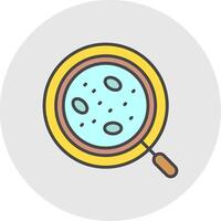 Research Line Filled Light Icon vector