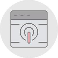 Browser Line Filled Light Icon vector