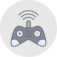 Gamer Line Filled Light Icon vector