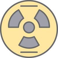 Nuclear Line Filled Light Icon vector
