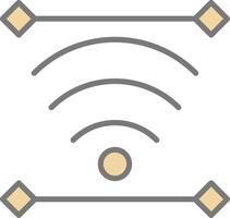 Wireless Line Filled Light Icon vector